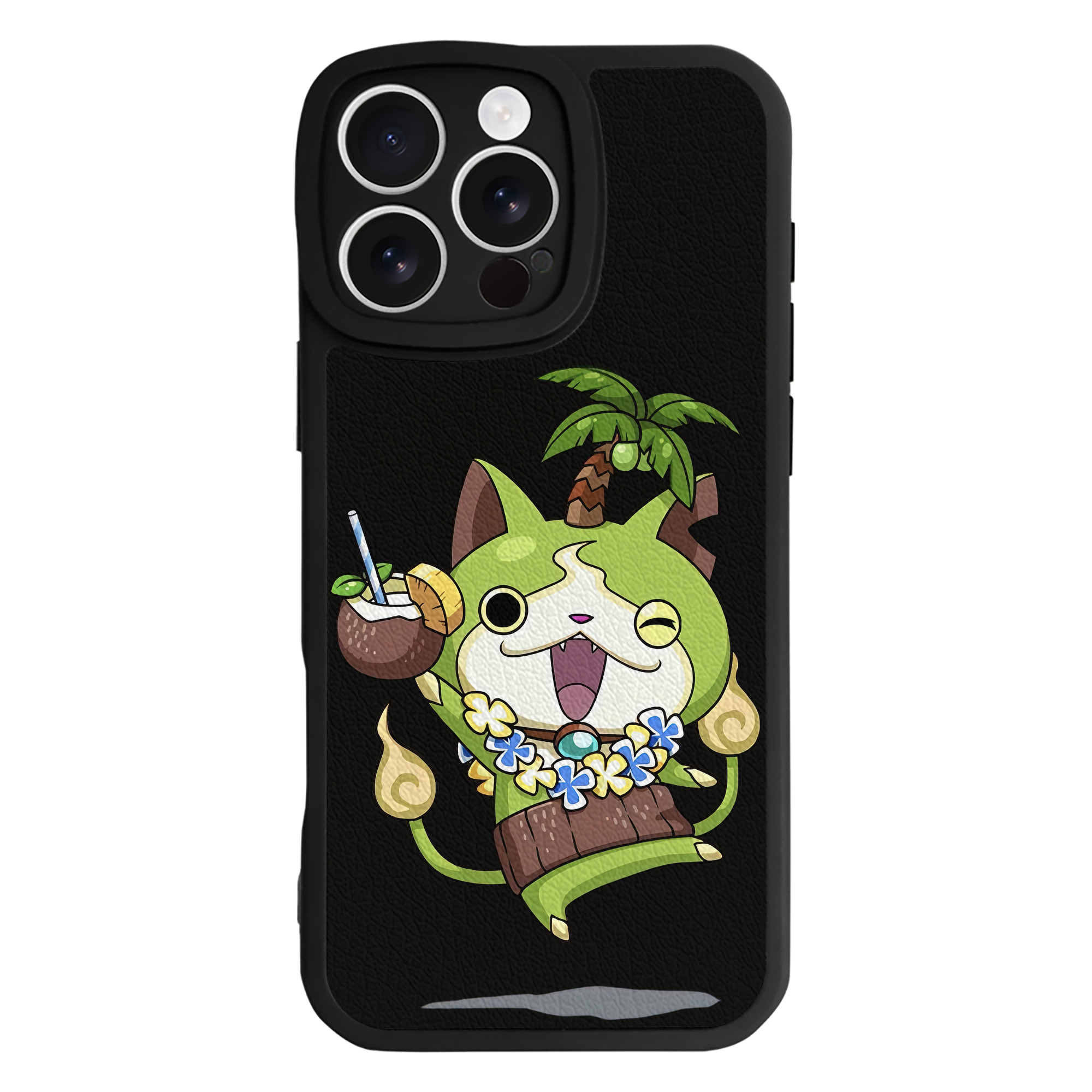 （画像用） 妖怪ウォッチ Yo-kai Watch 【iPhone 16シリーズ対応】シリコンスマホケース（レザー調） 材質：シリコン